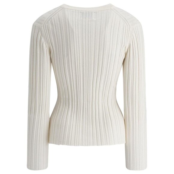 Loulou Studio Elsa Silk Crewneck T-Shirt tag size L Women - Picture 2 of 4